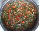A picture of step 9 of Green peas aka minji soup.