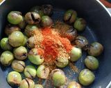 A picture of step 2 of Gunda-Keri ki Sabji.