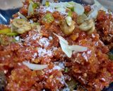 A picture of step 3 of Gajar ka halwa.