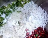 A picture of step 2 of Fresh coconut khaman poha.