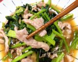 蠔油嫩肉絲炒油菜的食譜步驟4照片