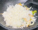 A picture of step 3 of Super Easy Chicken Fried Rice.