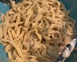 A picture of step 4 of Cacio e Pepe & Sausage.