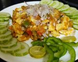A picture of step 7 of Boiled egg bhurji.