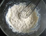 A picture of step 2 of Silken Tofu Cocoa Muffins (Dairy Free).