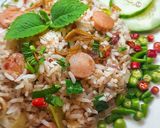 Foto langkah ke 2 dari resep NasGor Kornet Sosis 🍃.