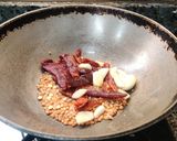 A picture of step 3 of Kollu chutney.
