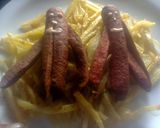 Foto del paso 5 de la receta: Salchipulpos con papas fritas y aderezo de chipotle  estilo z