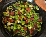 Zöldséges-kolbászos omlett (Brunch 3.) recept fázis 1 fotója
