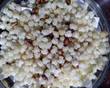 A picture of step 4 of Sago pearl mixture.