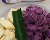 Foto langkah ke 1 dari resep Kolak pisang ubi ungu Fibercreme.