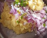 A picture of step 2 of Sweetcorn savory pancakes.