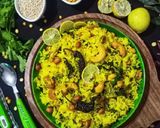 A picture of step 7 of Lemon Rice / SouthIndian Chitranna Rice.