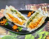 A picture of step 4 of Tri - Colour Sandwich.