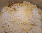 A picture of step 2 of Kaccha gosh ki biryani.