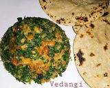 A picture of step 6 of Methi Sabzi with Roasted Peanuts.
