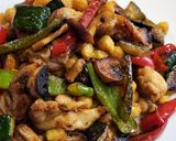 Foto del paso 9 de la receta: Salteado de pollo con garbanzos y hortalizas al curry