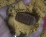 A picture of step 4 of Chocolate Stuffed Besan Laddos.