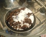 A picture of step 2 of Chocolate ganache #4WeeksChallenge.