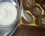 A picture of step 4 of Raw mango candy and Aamrakhand filled Chocolates.