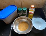 A picture of step 1 of Millet Fry.