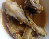 A picture of step 7 of Kienyeji kuku curry.