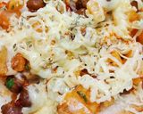 A picture of step 5 of Cheese chana toast.