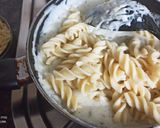 A picture of step 4 of Italian sizzler with spinach, pineapple pasta.
