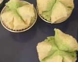 Foto langkah ke 4 dari resep Bolu Kukus Mekar pandan 1 Telur.
