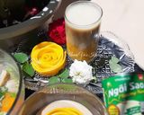 Hình bước làm 2 của món Cafe xoài nhiệt đới