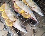 A picture of step 4 of Grilled mackerel #myvalentinesrecipecontest.