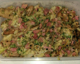 Foto del paso 6 de la receta: Salteado de champis, coliflor y brócoli con jamón