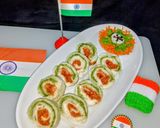 तिरंगा पिनव्हील सैंडविच रेसिपी चरण 9 फोटो