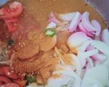 A picture of step 1 of Aloo matar ka salan.