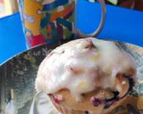 Φωτογραφία βήματος 7 της συνταγής Raspberry-Blueberry muffins με λεμονάτο γλάσο