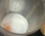 A picture of step 2 of Mango milk shake shots.