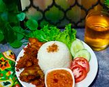 Foto langkah ke 7 dari resep Ayam Kampung Goreng Tapioka Sambal Tomat.