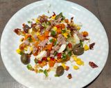 Foto del paso 4 de la receta: Ensalada Campera con Crujiente de Ajo y Jamón Ibérico