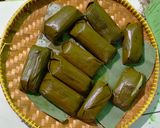 Foto langkah ke 8 dari resep Lontong Jumbo isi Oncom dan Lontong Jumbo isi Sayuran.