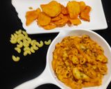 A picture of step 6 of Makhani macaroni.