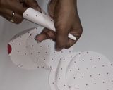 A picture of step 1 of Soft Chocolates Filing Cones.