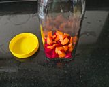 A picture of step 1 of Beetroot Carrot Kasundi Flavor Kanji - Tangy Probiotic Gut Health Fermented Drink.