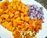 Une image de l'étape 1 de Omelette à la courge butternut.