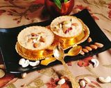 A picture of step 3 of Almond kheer (badam payasam).