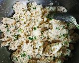 A picture of step 1 of Paneer balls.