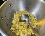 A picture of step 3 of Sarso ka saag.