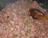 A picture of step 3 of Salchica a la mexicana.