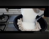 A picture of step 2 of Coconut Barfi.