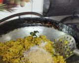 A picture of step 5 of Sweetcorn/bhutte kees.