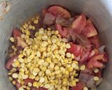 A picture of step 3 of Chana dal with palak.